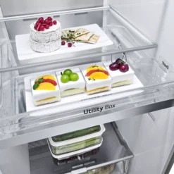 LG GSQV90PZAE_SI American Style Freestanding Frost Free Fridge Freezer - Silver Effect 26 LG GSQV90PZAE_SI American Style Freestanding Frost Free Fridge Freezer - Silver Effect -Prime Kitchen lg gsqv90pzae si american style freestanding frost free fridge freezer silver effect8806091808691 09c bq 1