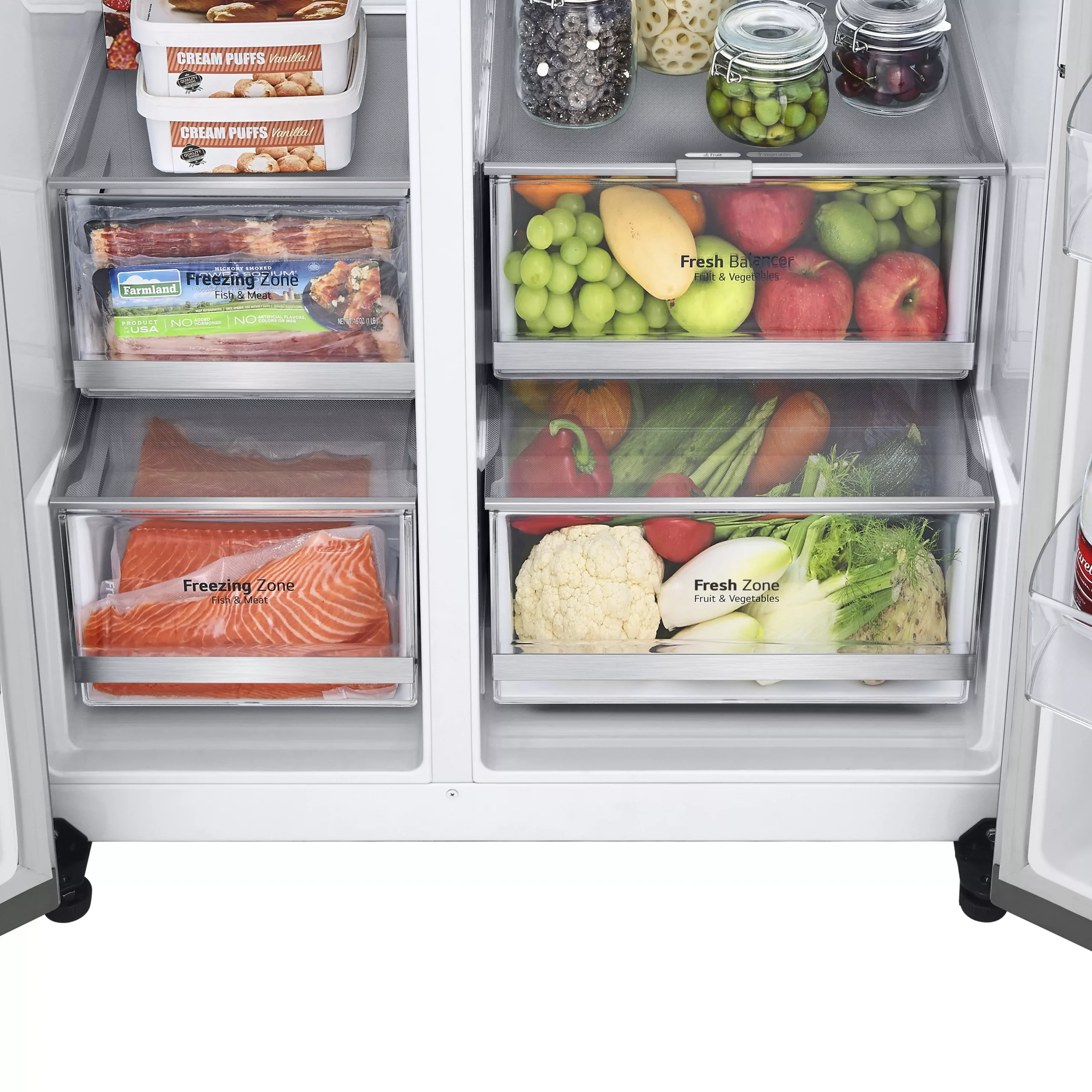 LG GSQV90PZAE_SI American Style Freestanding Frost Free Fridge Freezer - Silver Effect 13 LG GSQV90PZAE_SI American Style Freestanding Frost Free Fridge Freezer - Silver Effect - Image 11
