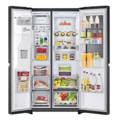 LG GSXV90MCDE_BK American Style Freestanding Frost Free Fridge Freezer - Black 26 LG GSXV90MCDE_BK American Style Freestanding Frost Free Fridge Freezer - Black -Prime Kitchen lg gsxv90mcde bk american style freestanding frost free fridge freezer black8806091734167 07c bq