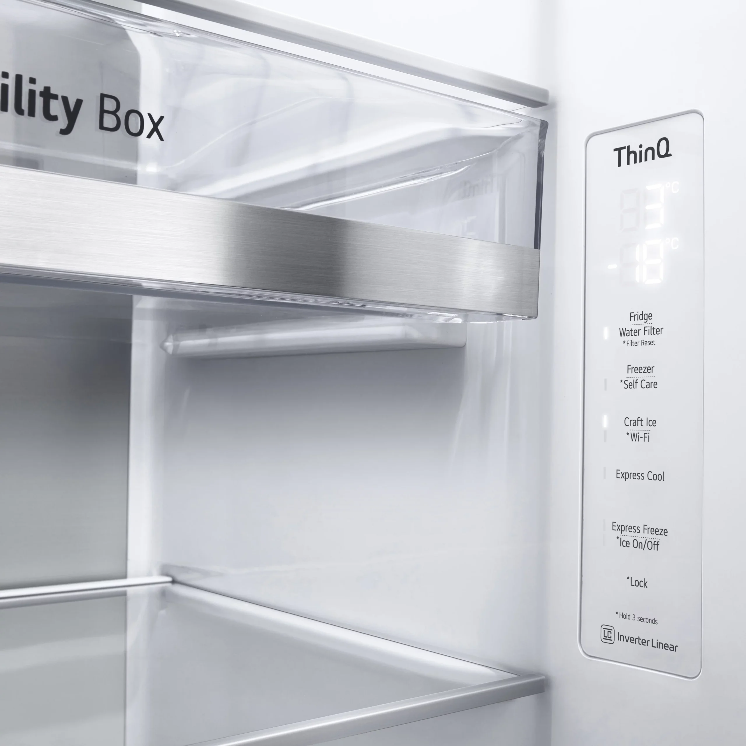 LG GSXV90MCDE_BK American Style Freestanding Frost Free Fridge Freezer - Black 12 LG GSXV90MCDE_BK American Style Freestanding Frost Free Fridge Freezer - Black - Image 10