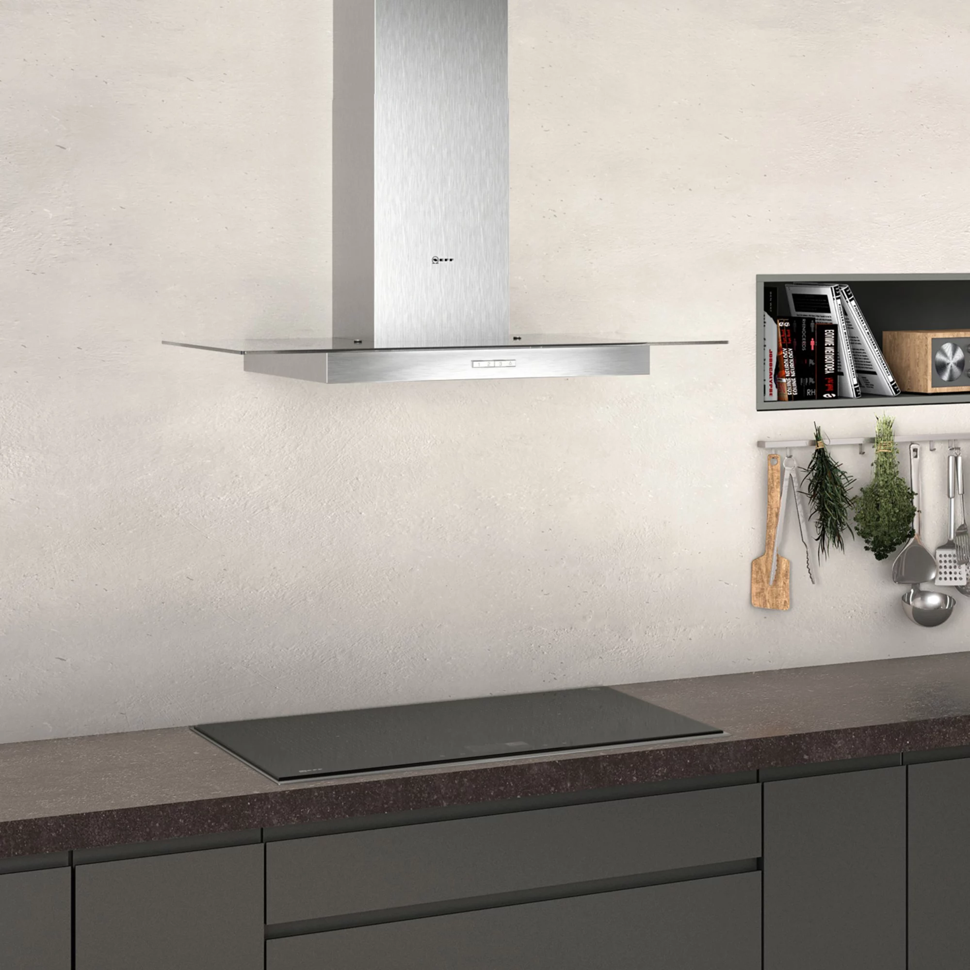 Neff D94GBC0N0B Stainless Steel Chimney Cooker Hood, (W)90cm 6 Neff D94GBC0N0B Stainless Steel Chimney Cooker Hood, (W)90cm - Image 4