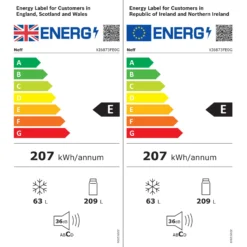 Neff K16873FE0G 70:30 Integrated Fridge Freezer -Prime Kitchen neff k16873fe0g 70 30 integrated fridge freezer4242004243960 EUP EN BQ