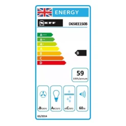 Neff N30 D65IEE1S0B Black Stainless Steel Angled Cooker Hood, (W)60cm 9 Neff N30 D65IEE1S0B Black Stainless Steel Angled Cooker Hood, (W)60cm -Prime Kitchen neff n30 d65iee1s0b black stainless steel angled cooker hood w 60cm4242004247166 EUP EN