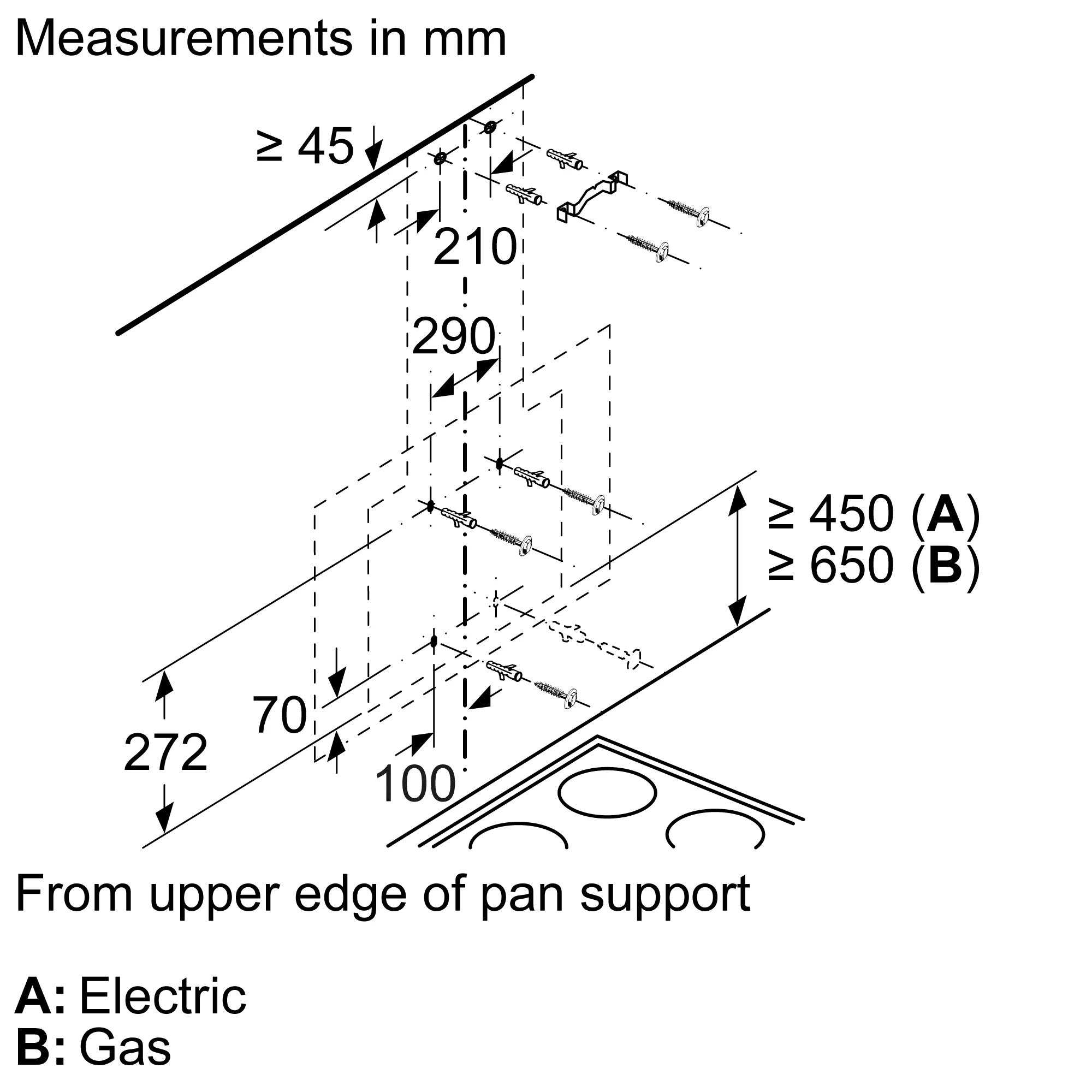 Neff N30 D85IEE1S0B Black Stainless Steel Angled Cooker Hood, (W)80cm 8 Neff N30 D85IEE1S0B Black Stainless Steel Angled Cooker Hood, (W)80cm - Image 6