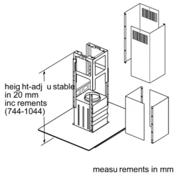 Neff N50 I95GBE2N0B Stainless Steel Island Cooker Hood, (W)89.8cm -Prime Kitchen neff n50 i95gbe2n0b stainless steel island cooker hood w 89 8cm4242004234968 01t bq