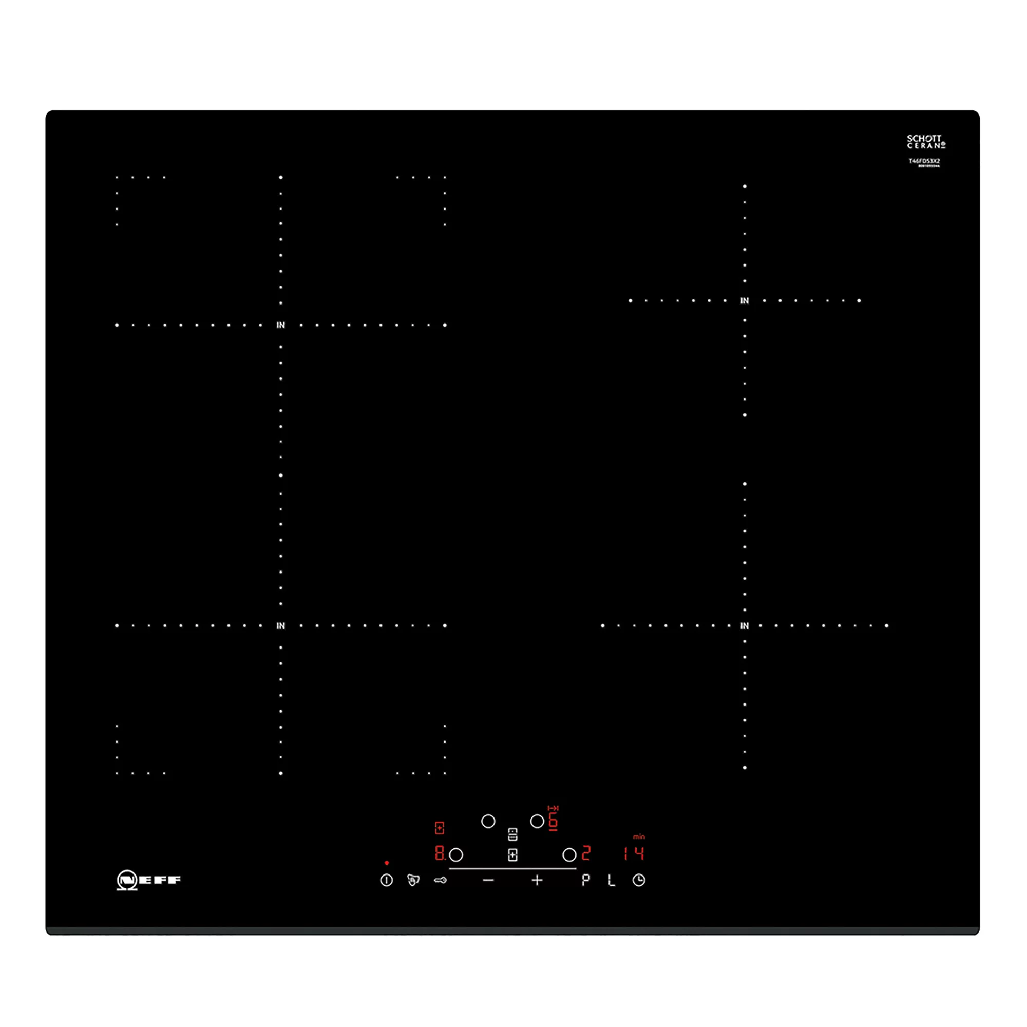 Neff N70 T46FD53X2 59.2cm Induction Hob - Black 3 Neff N70 T46FD53X2 59.2cm Induction Hob - Black