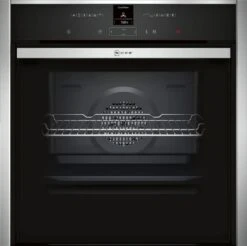 Neff Slide&Hide B47CR32N0B Built-in Single Multifunction Oven - Stainless Steel Stainless Steel Effect