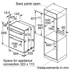 Neff U1ACE2HN0B Built-in Double Oven - Black -Prime Kitchen neff u1ace2hn0b built in double oven black4242004222026 01t bq