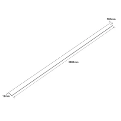 Oak Classic Solid Oak Upstand (L)3000mm -Prime Kitchen oak classic solid oak upstand l 3000mm7330474677174 01t bq