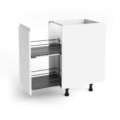 Orion Grey Soft-close Universal Pull-out Storage, (H)506mm (W)400mm 6 Orion Grey Soft-close Universal Pull-out Storage, (H)506mm (W)400mm -Prime Kitchen orion grey soft close universal pull out storage h 506mm w 400mm8010880013009 21c bq