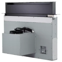 PANDORA-BLK Tempered Glass Downdraft Slide Lift Cooker Hood (W)79.8cm - Black -Prime Kitchen pandora blk tempered glass downdraft slide lift cooker hood w 79 8cm black8020283041868 07c bq