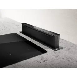 PANDORA-BLK Tempered Glass Downdraft Slide Lift Cooker Hood (W)79.8cm - Black -Prime Kitchen pandora blk tempered glass downdraft slide lift cooker hood w 79 8cm black8020283041868 09c bq