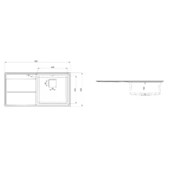 Rangemaster Arlington Brushed Stainless Steel 1 Bowl Sink & Drainer LH (W)508mm X (L)985mm -Prime Kitchen rangemaster arlington brushed stainless steel 1 bowl sink drainer lh w 508mm x l 985mm5015834048659 01t bq