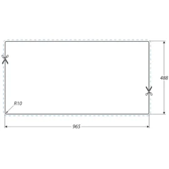Rangemaster Arlington Brushed Stainless Steel 1 Bowl Sink & Drainer LH (W)508mm X (L)985mm -Prime Kitchen rangemaster arlington brushed stainless steel 1 bowl sink drainer lh w 508mm x l 985mm5015834048659 02t bq