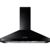 Rangemaster Chimney Hood LEIHDC90BC Black Steel Chimney Cooker Hood, (W)109.8cm -Prime Kitchen rangemaster chimney hood leihdc90bc black steel chimney cooker hood w 109 8cm5028683089339 02c bq