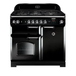 Rangemaster CLA100DFFBLC Freestanding Electric Range Cooker With Gas Hob