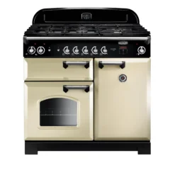 Rangemaster CLA100DFFCRC Freestanding Electric Range Cooker With Gas Hob