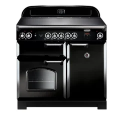 Rangemaster CLA100ECBLC Freestanding Electric Range Cooker With Ceramic Hob