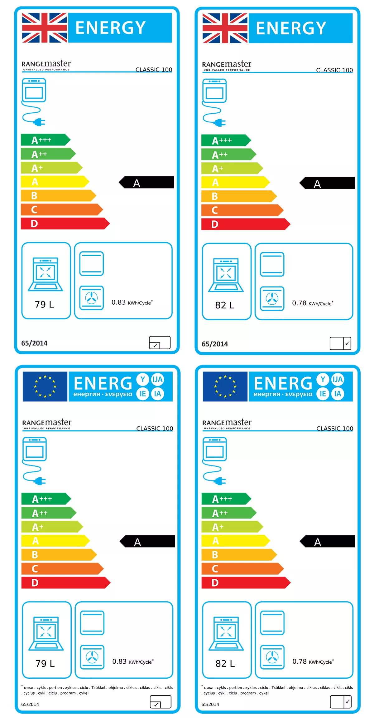 Rangemaster CLA100EIBLC Freestanding Electric Range Cooker With Induction Hob 4 Rangemaster CLA100EIBLC Freestanding Electric Range Cooker With Induction Hob - Image 2