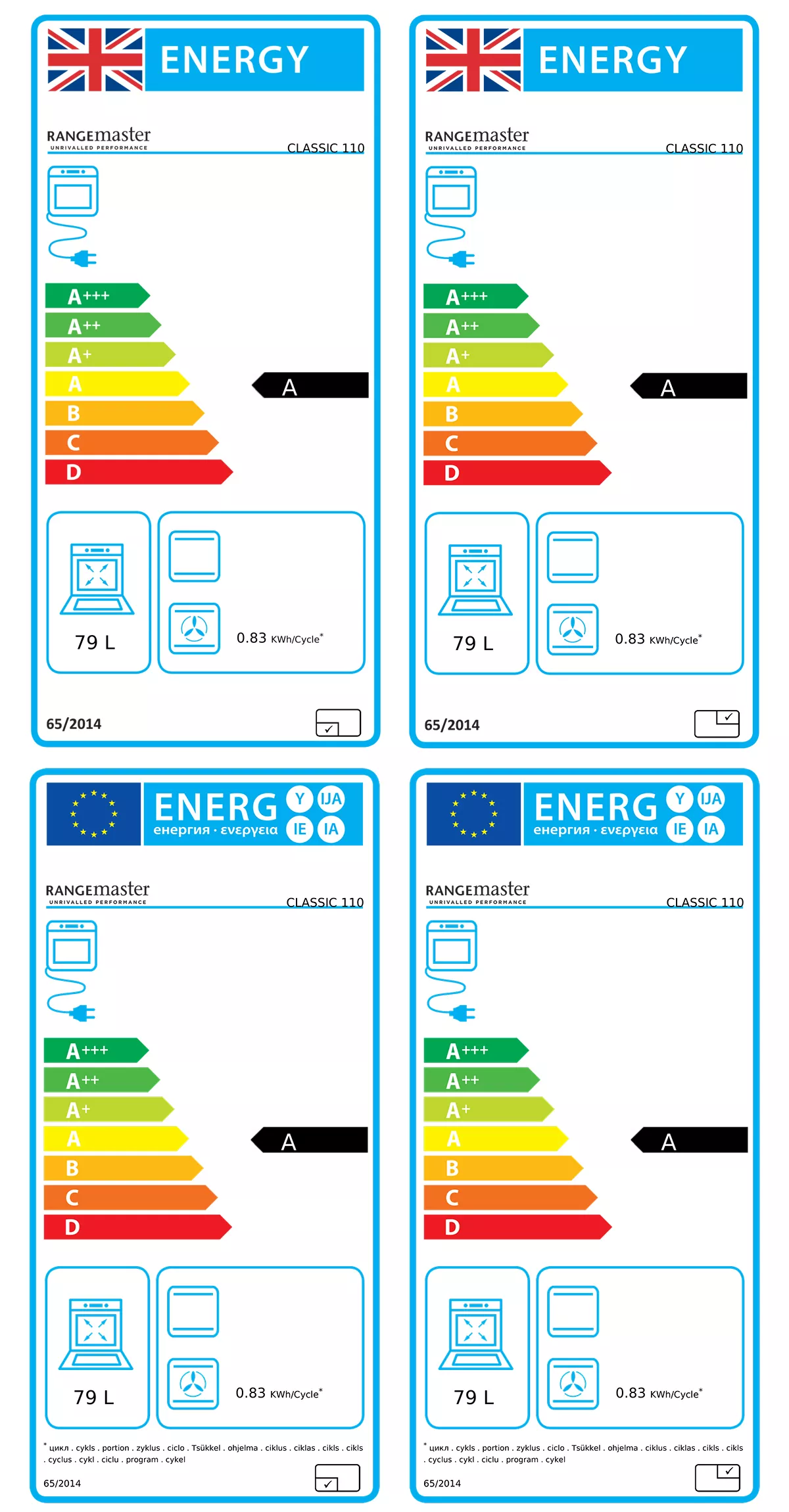 Rangemaster CLA110ECCRC Freestanding Electric Range Cooker With Ceramic Hob 4 Rangemaster CLA110ECCRC Freestanding Electric Range Cooker With Ceramic Hob - Image 2