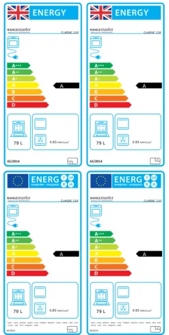 Rangemaster CLA110EIBLC Freestanding Electric Range Cooker With Induction Hob -Prime Kitchen rangemaster cla110eiblc freestanding electric range cooker with induction hob5028683117032 EUP EN