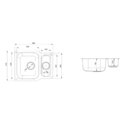 Rangemaster Classic Stainless Steel 1.5 Bowl Sink 472mm X 597mm 8 Rangemaster Classic Stainless Steel 1.5 Bowl Sink 472mm X 597mm -Prime Kitchen rangemaster classic stainless steel 1 5 bowl sink 472mm x 597mm5015834044187 01t bq