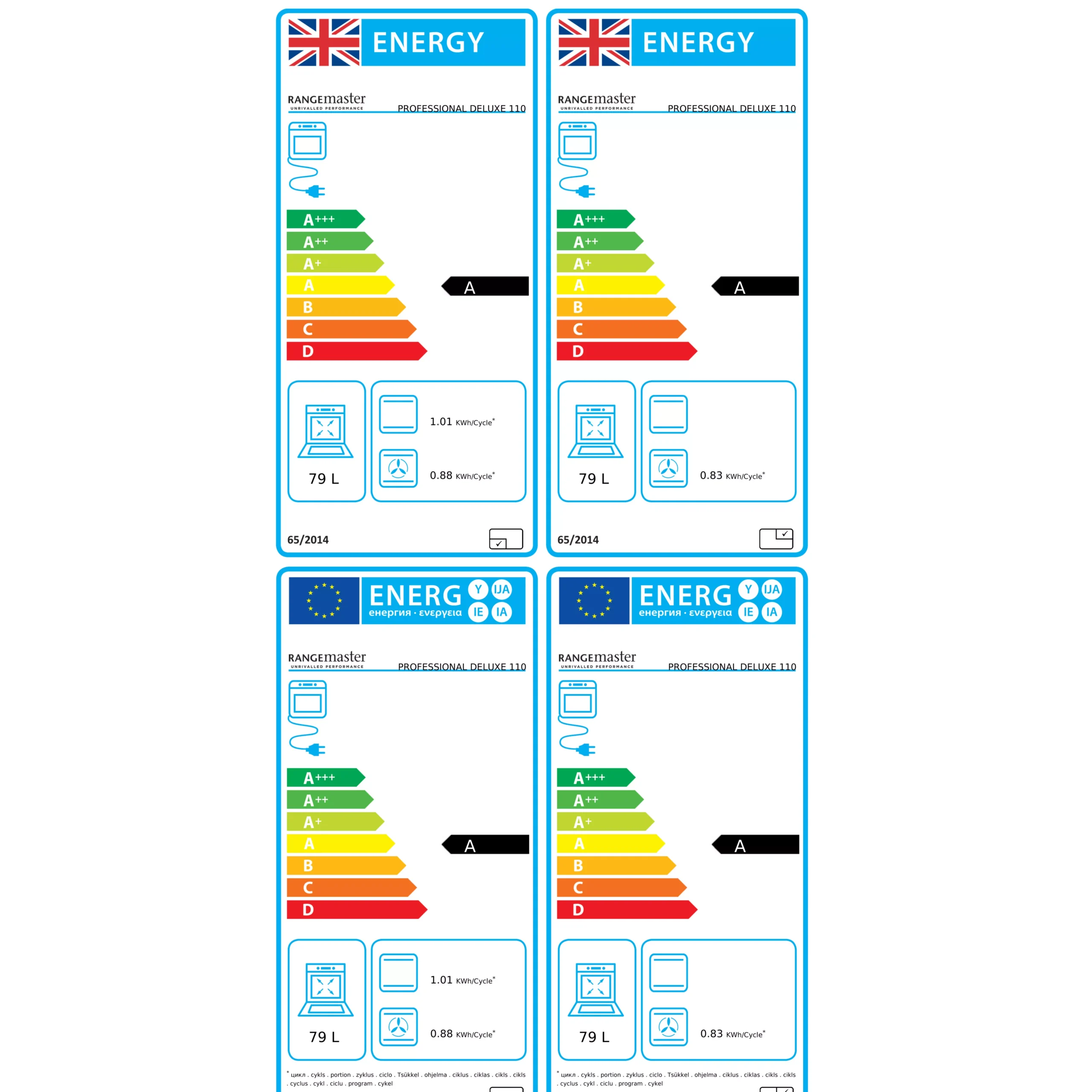 Rangemaster PDL110DFFGB/C Freestanding Electric Range Cooker With Gas Hob 7 Rangemaster PDL110DFFGB/C Freestanding Electric Range Cooker With Gas Hob - Image 5