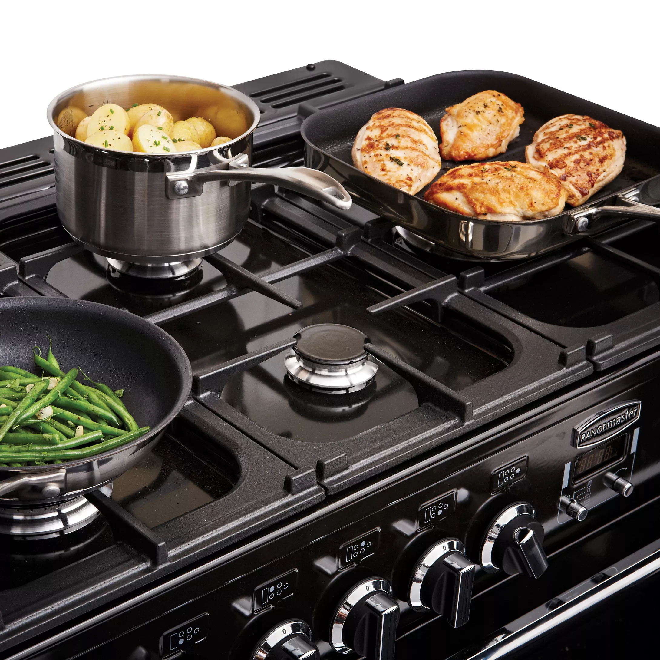 Rangemaster PDL110DFFSLC Freestanding Electric Range Cooker With Gas Hob 6 Rangemaster PDL110DFFSLC Freestanding Electric Range Cooker With Gas Hob - Image 4