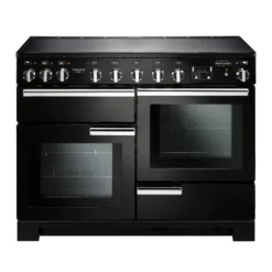 Rangemaster PDL110EIGBC Freestanding Electric Range Cooker With Induction Hob - Black