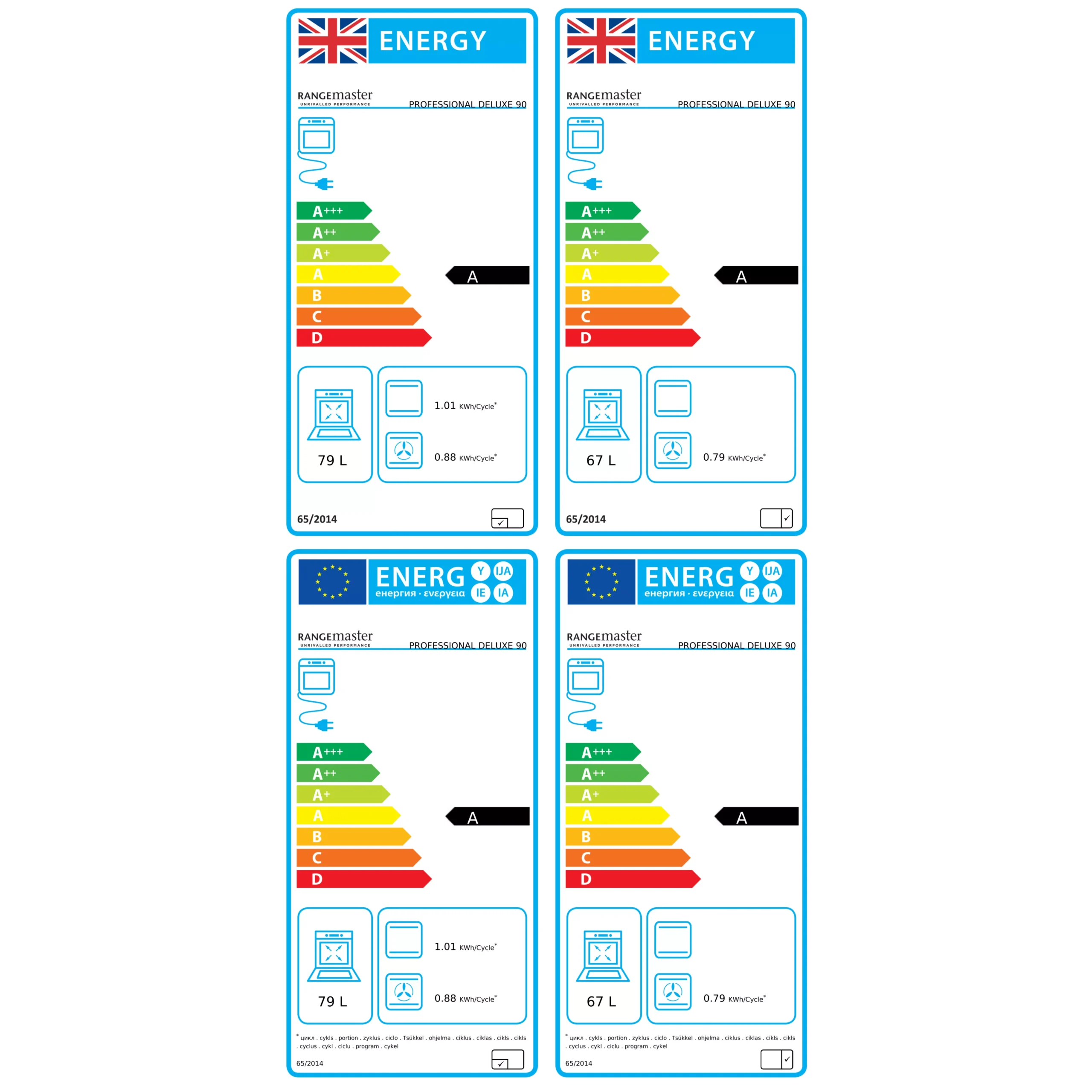 Rangemaster PDL110EIGBC Freestanding Electric Range Cooker With Induction Hob - Black 5 Rangemaster PDL110EIGBC Freestanding Electric Range Cooker With Induction Hob - Black - Image 3
