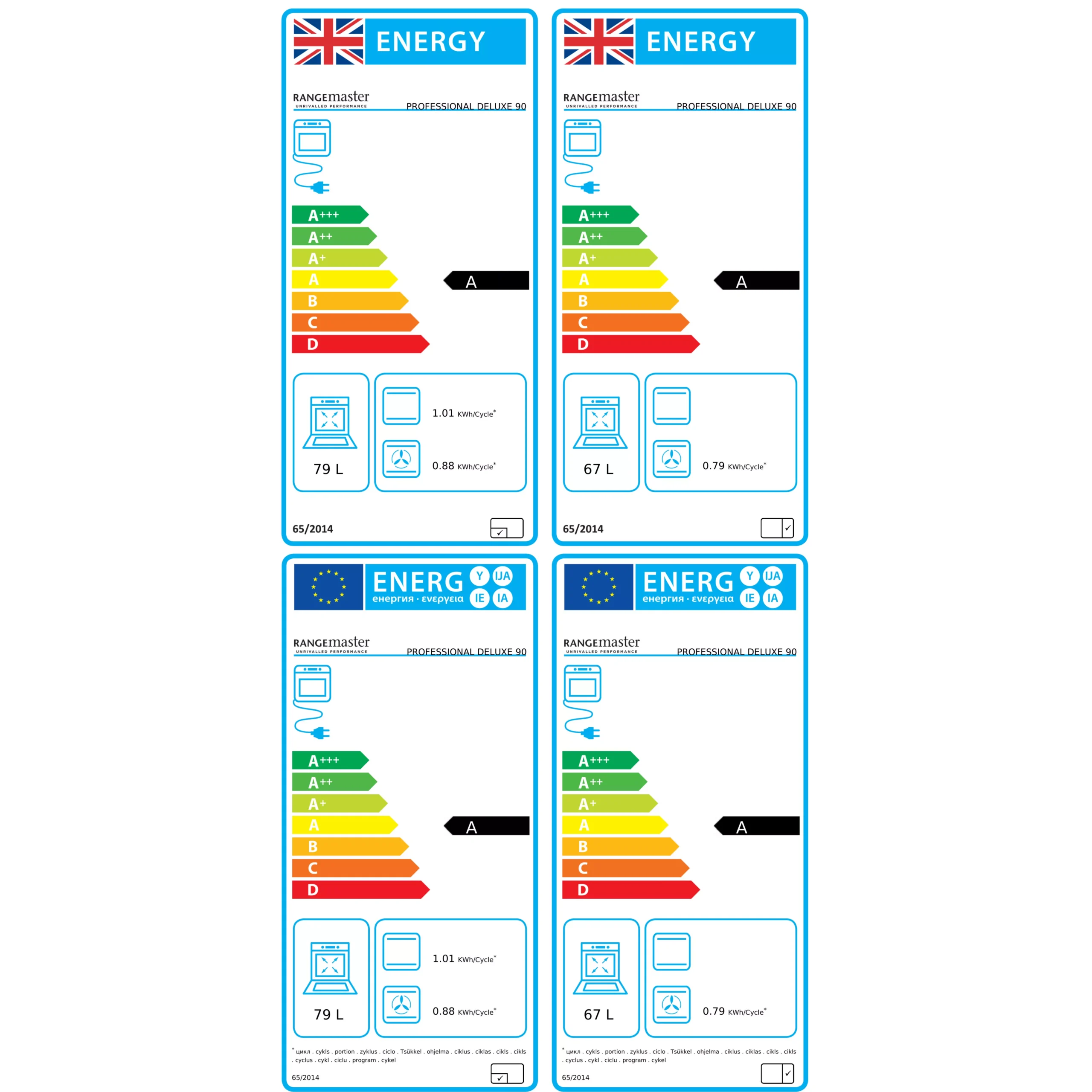 Rangemaster PDL90DFFGB/C Freestanding Electric Range Cooker With Gas Hob 6 Rangemaster PDL90DFFGB/C Freestanding Electric Range Cooker With Gas Hob - Image 4