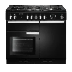 Rangemaster PROP100DFFGBC Freestanding Electric Range Cooker With Gas Hob