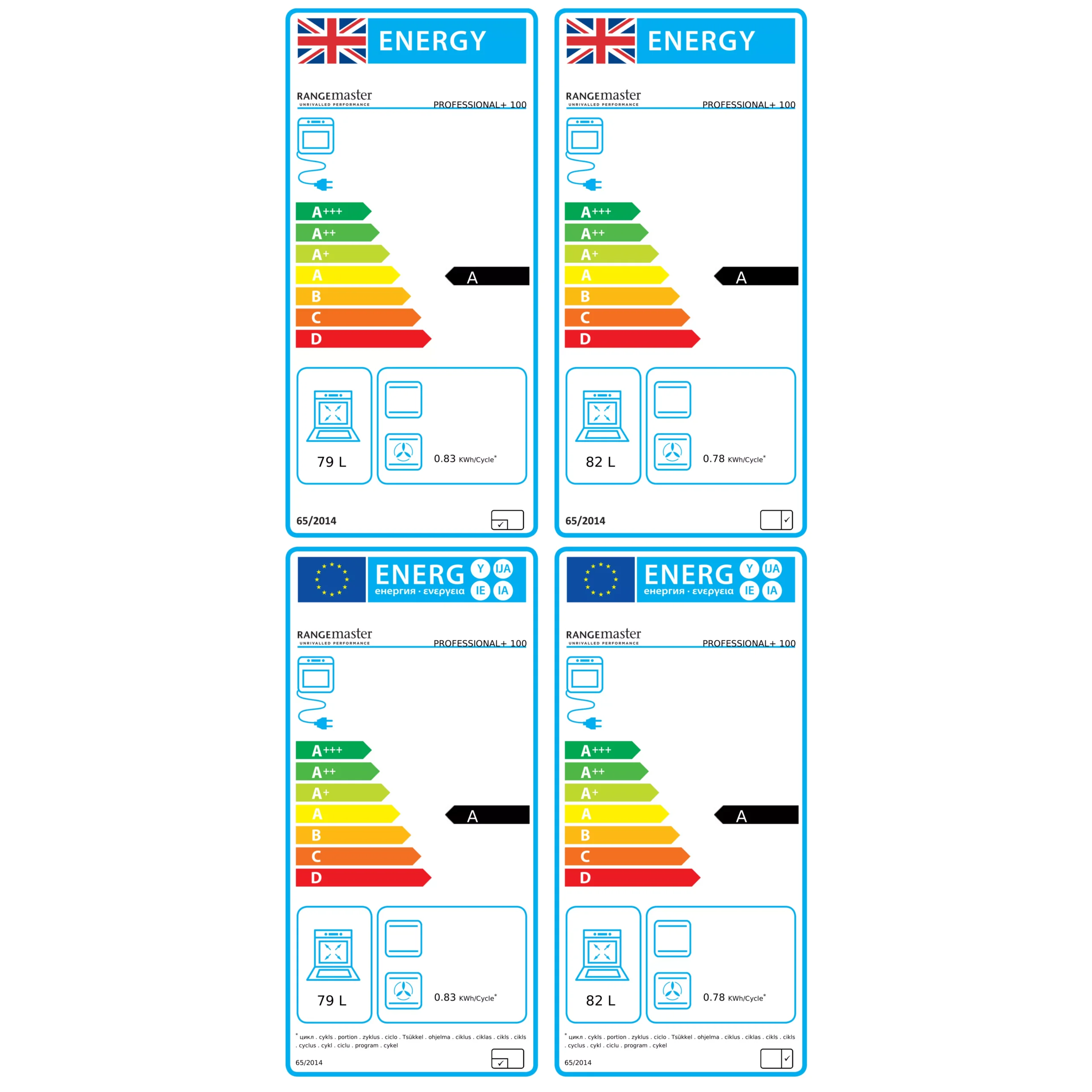 Rangemaster PROP100DFFGBC Freestanding Electric Range Cooker With Gas Hob 7 Rangemaster PROP100DFFGBC Freestanding Electric Range Cooker With Gas Hob - Image 5