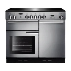 Rangemaster PROP100ECSSC Freestanding Electric Range Cooker With Ceramic Hob - Stainless Steel Effect