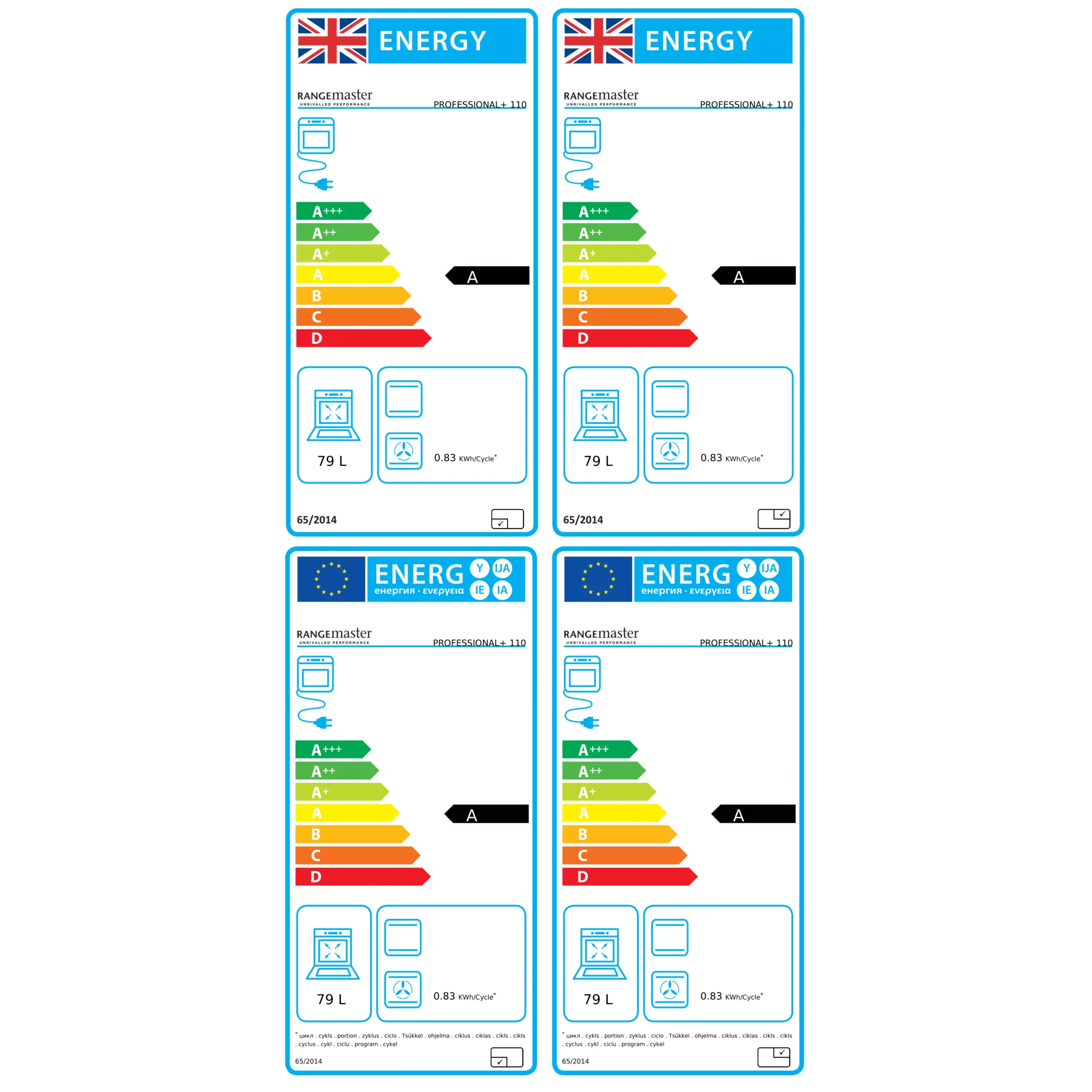 Rangemaster PROP110EIGBC Freestanding Electric Range Cooker With Induction Hob 5 Rangemaster PROP110EIGBC Freestanding Electric Range Cooker With Induction Hob - Image 3