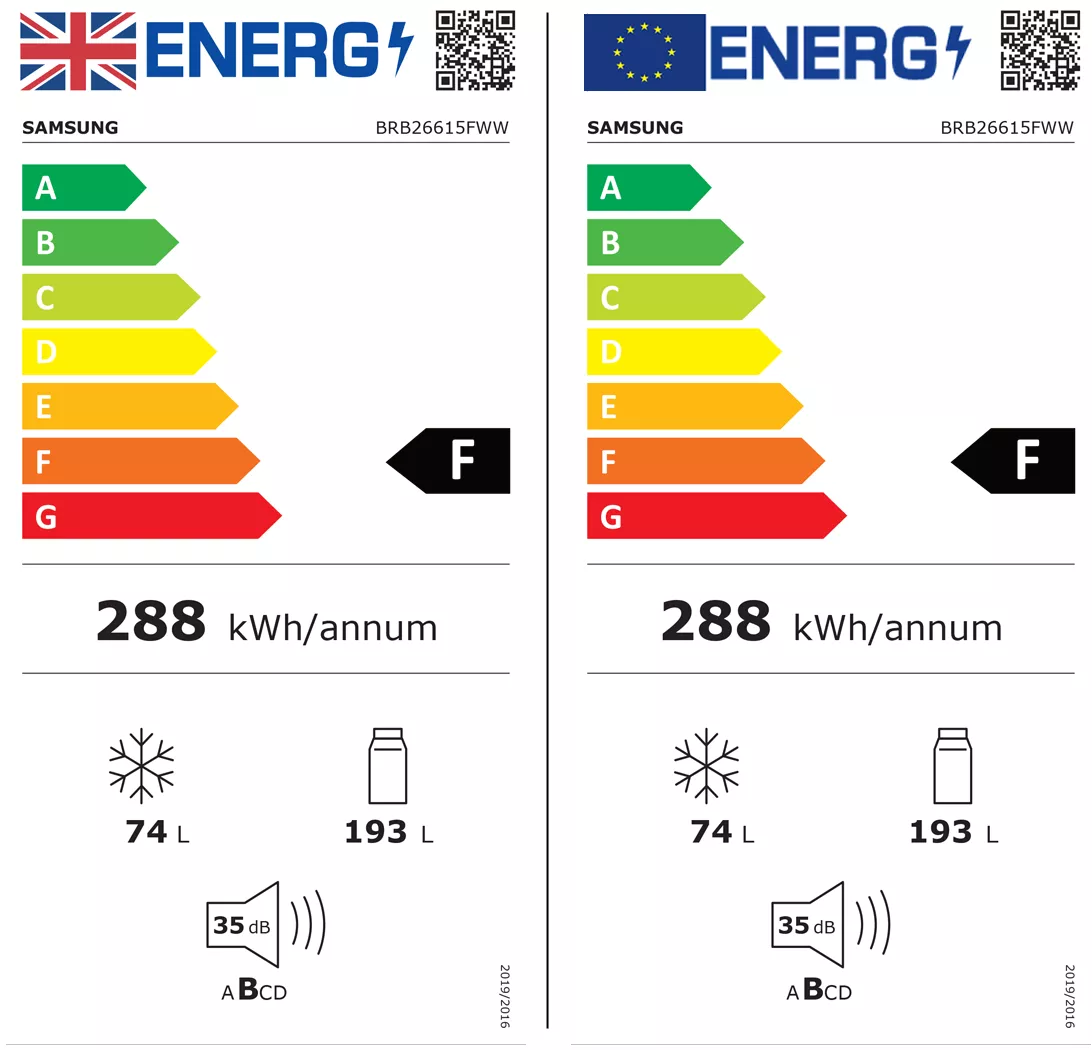 Samsung BRB26615FWW_WH Built-in Frost Free Fridge Freezer - White 4 Samsung BRB26615FWW_WH Built-in Frost Free Fridge Freezer - White - Image 2