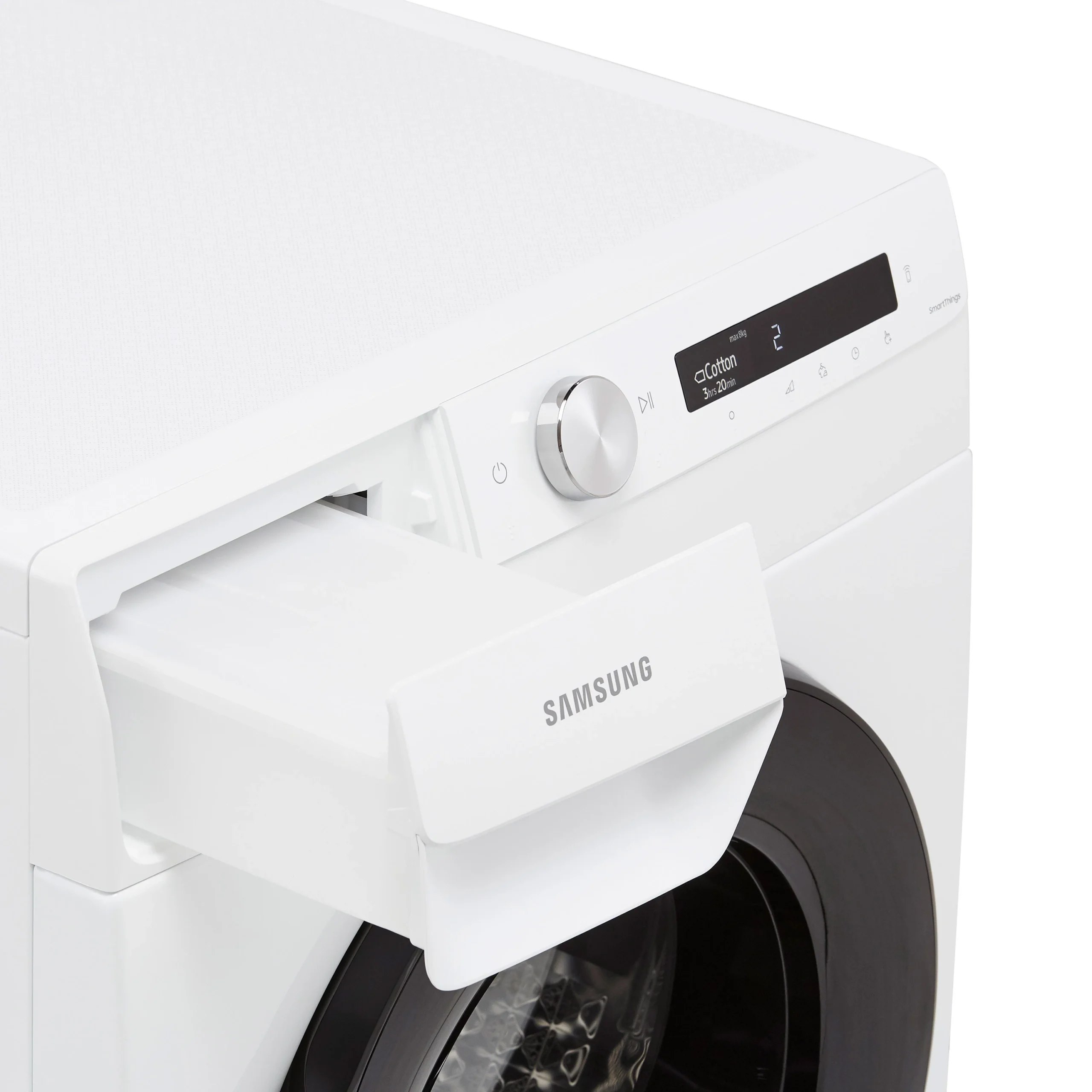 Samsung DV80T5220AW_WH 8kg Freestanding Heat Pump Tumble Dryer - White 6 Samsung DV80T5220AW_WH 8kg Freestanding Heat Pump Tumble Dryer - White - Image 4