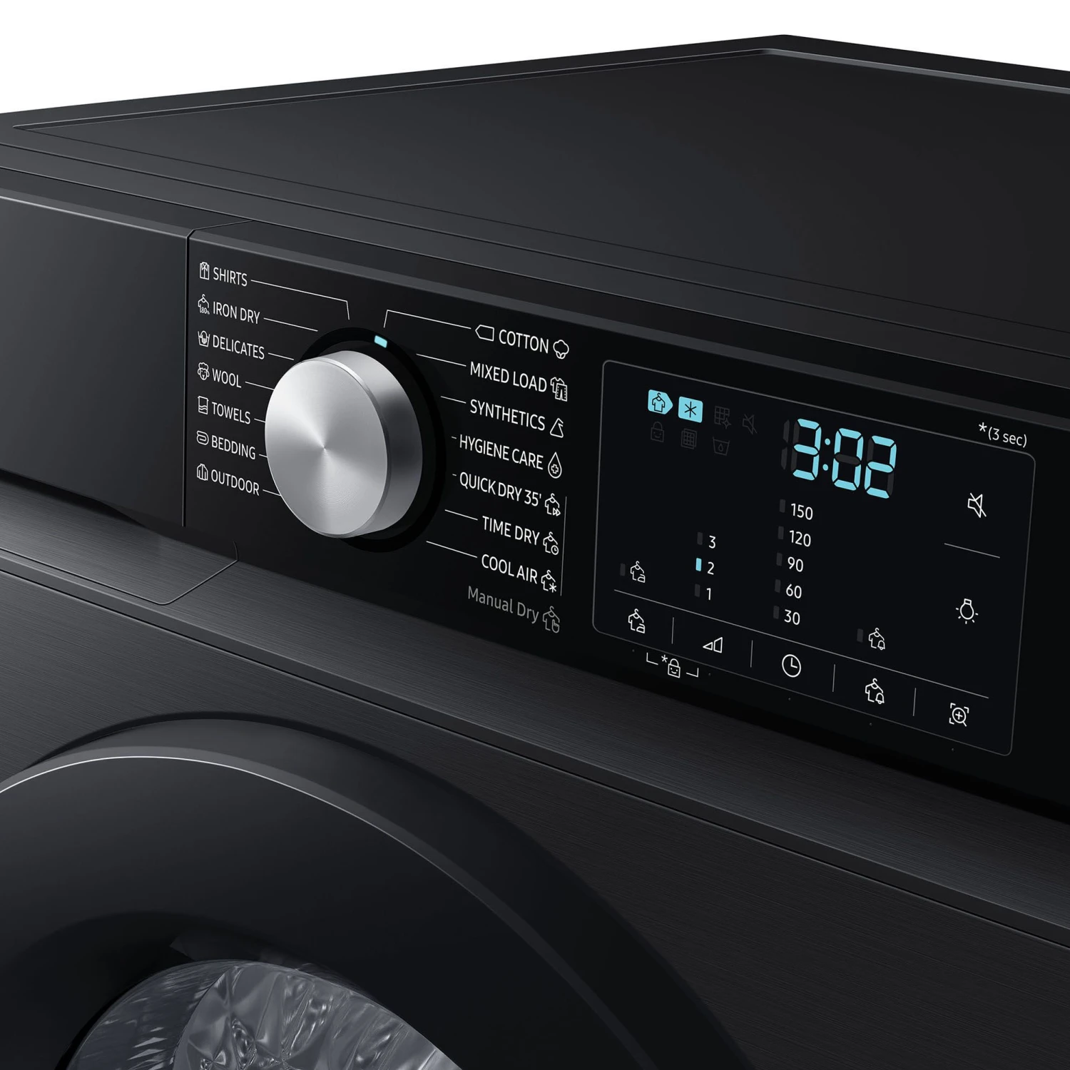 Samsung DV90BBA245AB_BK 9kg Freestanding Heat Pump Tumble Dryer - Black 5 Samsung DV90BBA245AB_BK 9kg Freestanding Heat Pump Tumble Dryer - Black - Image 3