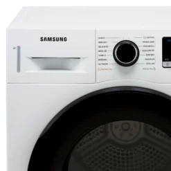 Samsung DV90TA040AE_WH 9kg Freestanding Heat Pump Tumble Dryer - White -Prime Kitchen samsung dv90ta040ae wh 9kg freestanding heat pump tumble dryer white8806090666049 02c bq