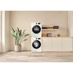 Samsung DV90TA040AE_WH 9kg Freestanding Heat Pump Tumble Dryer - White -Prime Kitchen samsung dv90ta040ae wh 9kg freestanding heat pump tumble dryer white8806090666049 10i bq