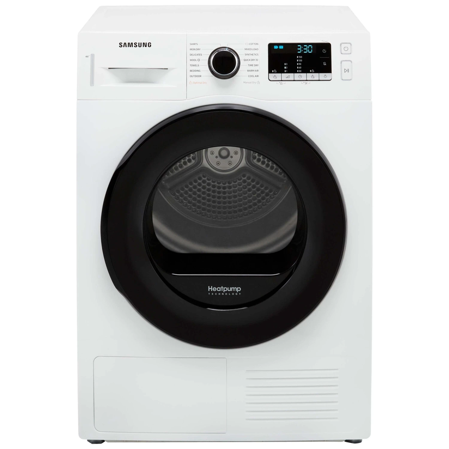 Samsung DV9BTA020AE_WH 9kg Freestanding Heat Pump Tumble Dryer - White 3 Samsung DV9BTA020AE_WH 9kg Freestanding Heat Pump Tumble Dryer - White