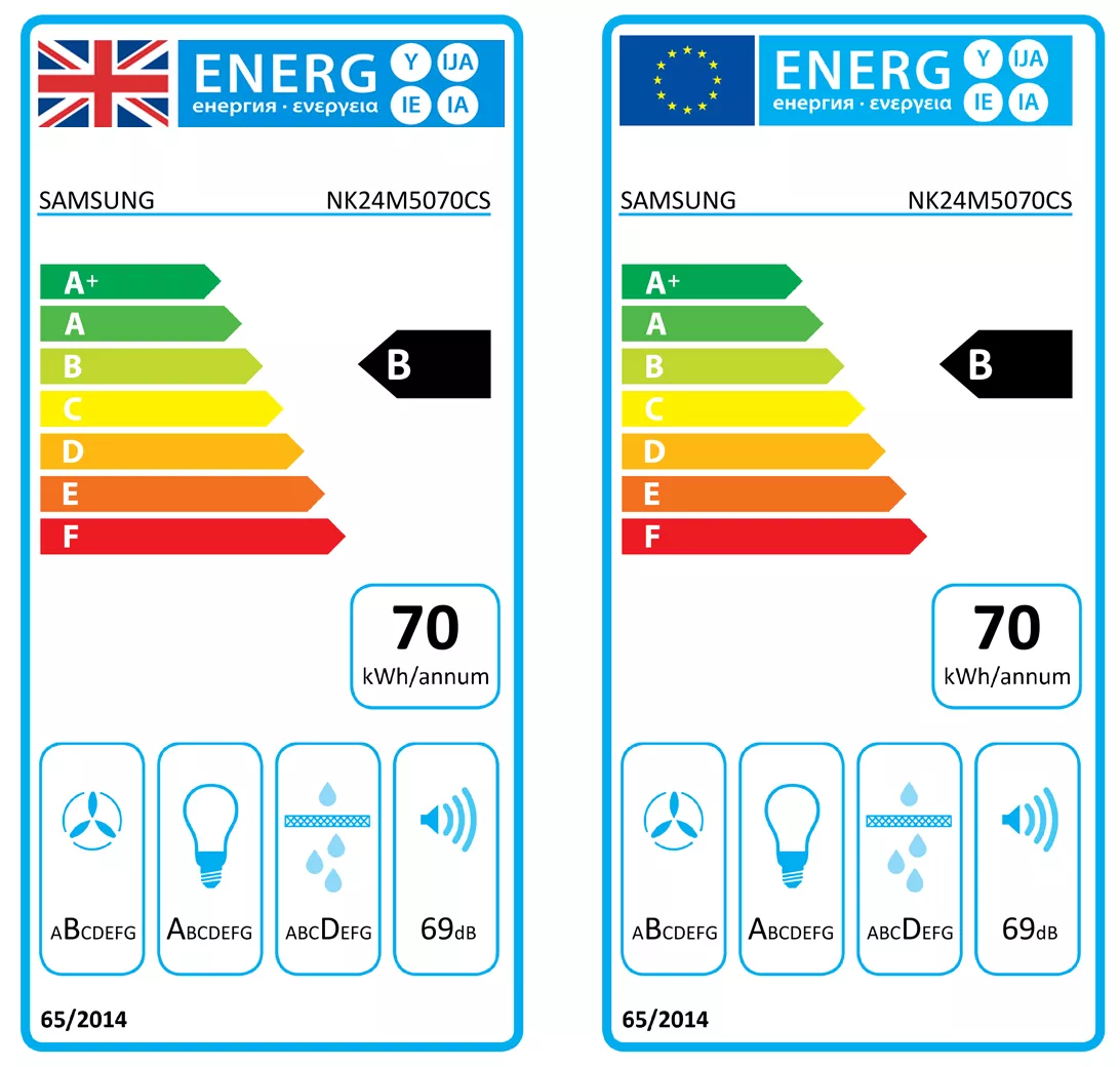 Samsung NK24M5070CS_SS Glass & Metal Chimney Cooker Hood (W)60cm - Stainless Steel Effect 4 Samsung NK24M5070CS_SS Glass & Metal Chimney Cooker Hood (W)60cm - Stainless Steel Effect - Image 2