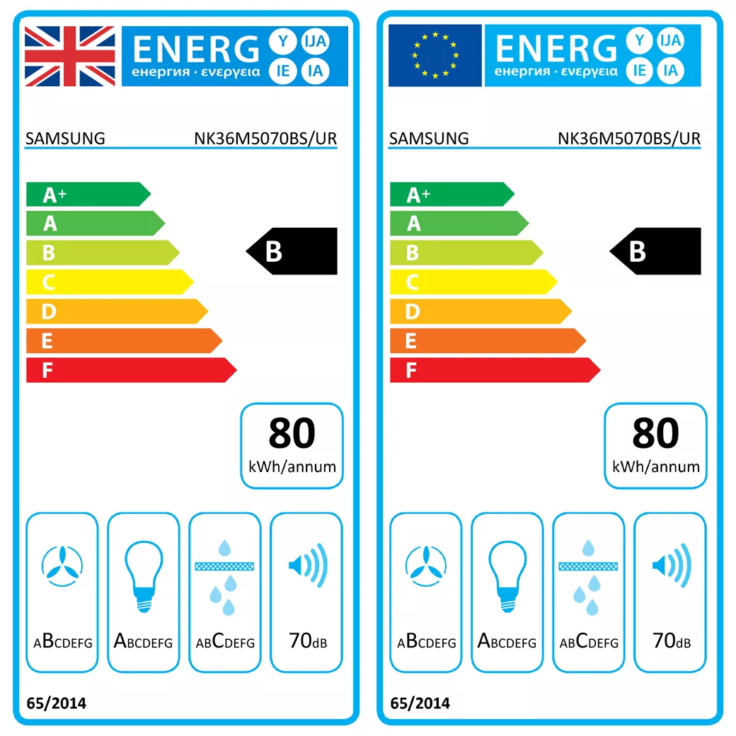 Samsung Prezio NK36M5070BS_SSB Glass & Metal Chimney Cooker Hood (W)90cm - Stainless Steel Effect 4 Samsung Prezio NK36M5070BS_SSB Glass & Metal Chimney Cooker Hood (W)90cm - Stainless Steel Effect - Image 2