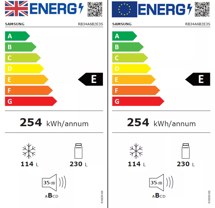 Samsung RB34A6B2E3S_WHB Freestanding Frost Free Fridge Freezer - Blue & White 4 Samsung RB34A6B2E3S_WHB Freestanding Frost Free Fridge Freezer - Blue & White - Image 2
