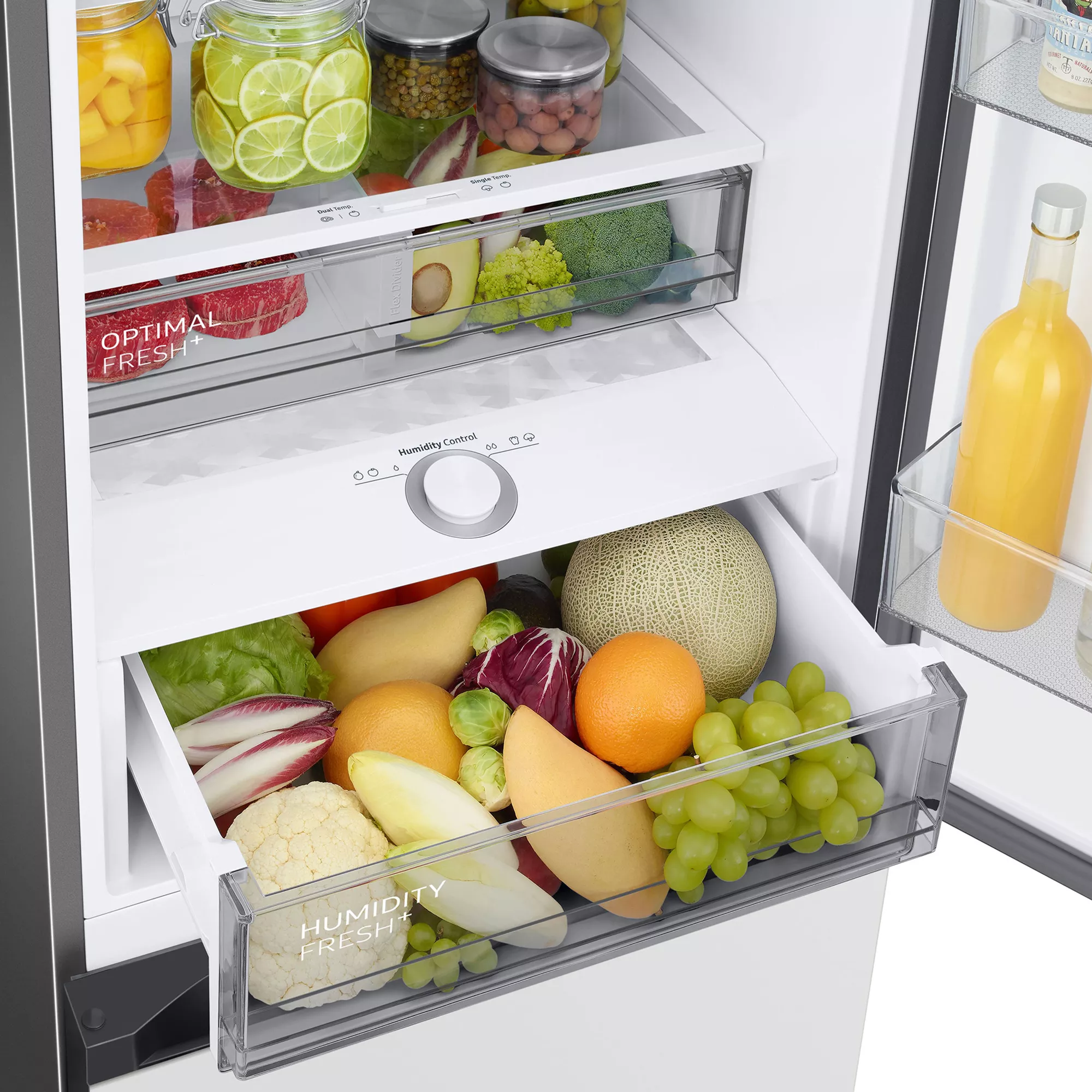 Samsung RB38A7B5312_CWH Freestanding Frost Free Fridge Freezer - Clean White 10 Samsung RB38A7B5312_CWH Freestanding Frost Free Fridge Freezer - Clean White - Image 8