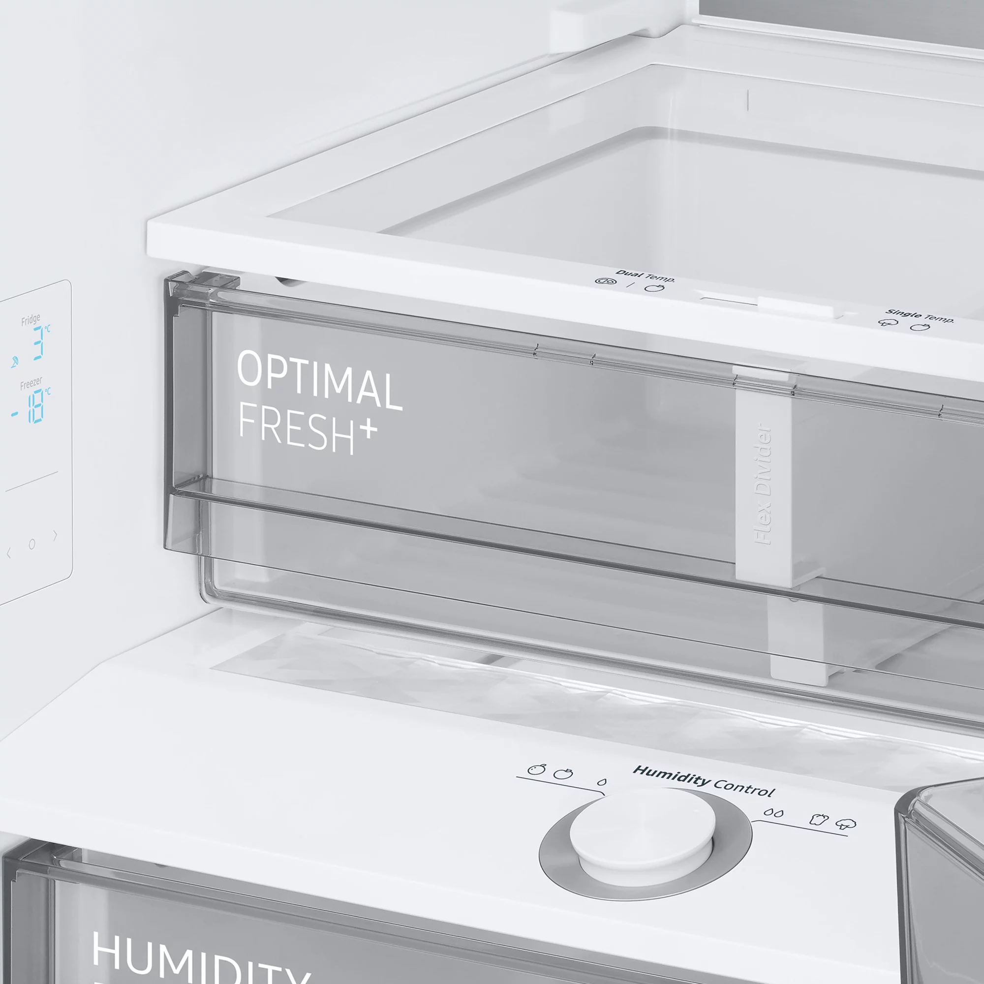 Samsung RB38A7B5312_CWH Freestanding Frost Free Fridge Freezer - Clean White 12 Samsung RB38A7B5312_CWH Freestanding Frost Free Fridge Freezer - Clean White - Image 10