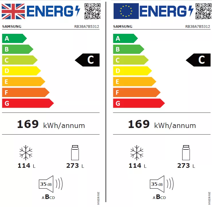 Samsung RB38A7B5312_CWH Freestanding Frost Free Fridge Freezer - Clean White 4 Samsung RB38A7B5312_CWH Freestanding Frost Free Fridge Freezer - Clean White - Image 2