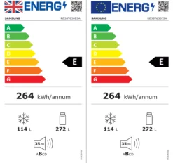 Samsung RB38T630ESA_SI Freestanding Frost Free Fridge Freezer - Silver Effect -Prime Kitchen samsung rb38t630esa si freestanding frost free fridge freezer silver effect8806094264067 EUP EN