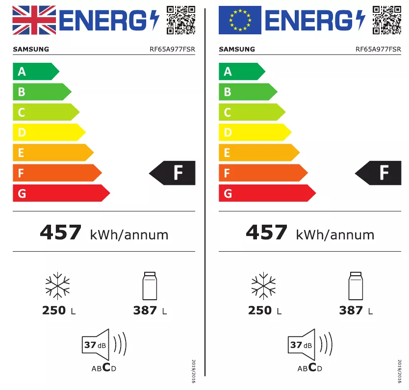 Samsung RF65A977FSR_RS American Style Freestanding Fridge Freezer - Stainless Steel Effect 3 Samsung RF65A977FSR_RS American Style Freestanding Fridge Freezer - Stainless Steel Effect - Image 2