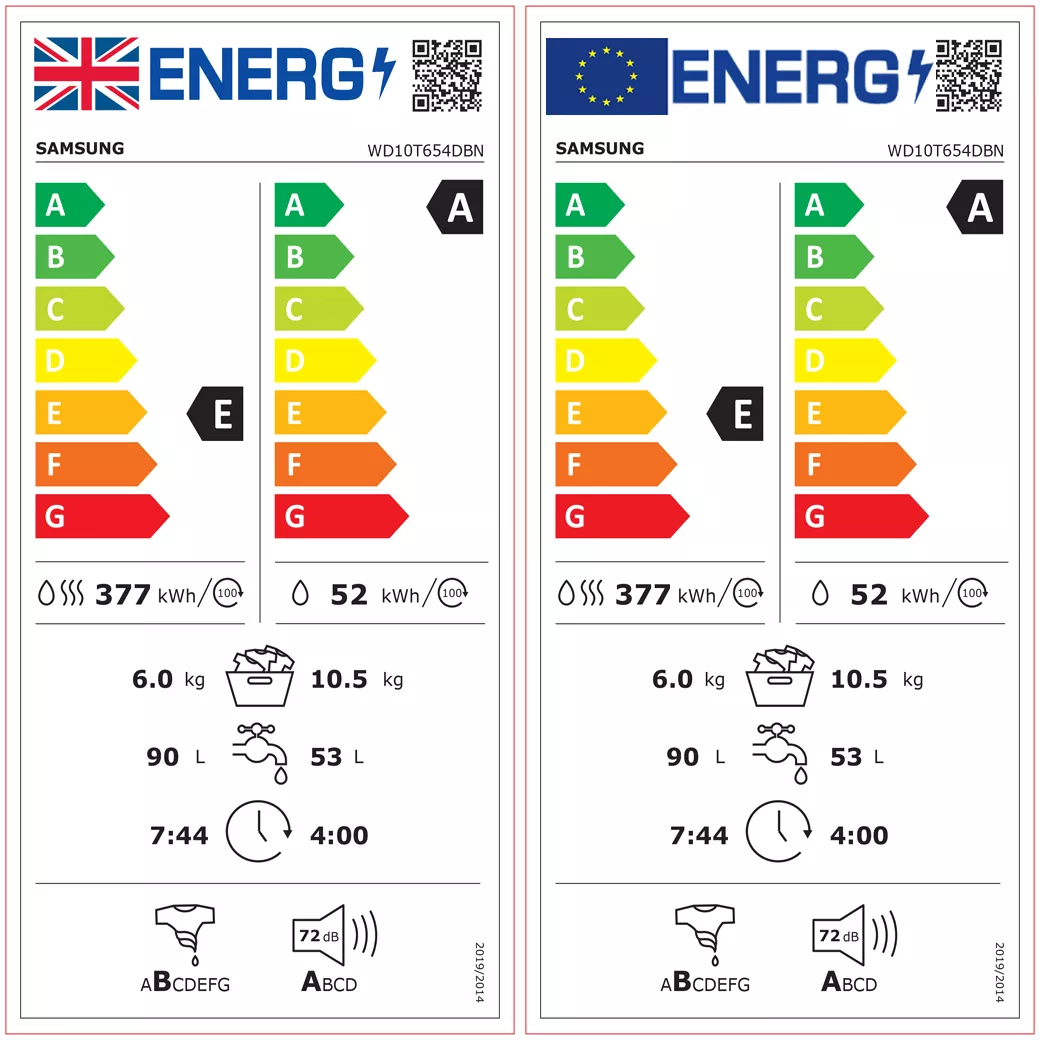 Samsung WD10T654DBN_GH 10.5kg/6kg Freestanding Condenser Washer Dryer - Graphite 6 Samsung WD10T654DBN_GH 10.5kg/6kg Freestanding Condenser Washer Dryer - Graphite - Image 4